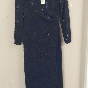 Ralph Lauren Fall Long Sleeve Lace Sequin Gown